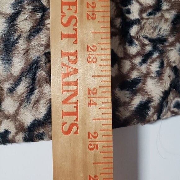 Chicos 2 Queen of Elegance Margaret Jacket Animal Faux Fur Lined Womens Large - Picture 11 of 11